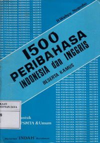1500 Peribahasa Indonesia dan Inggris Beserta Kamus