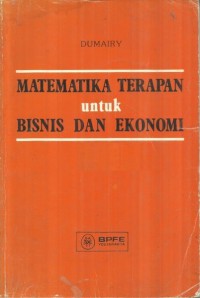 Image of Matematika Terapan Untuk Bisnis dan Ekonomi