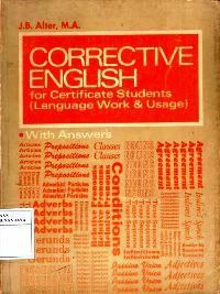Corrective English For Certificate Students