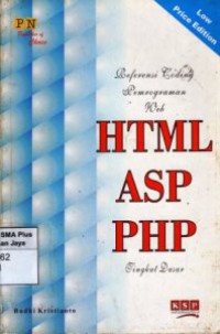 Referensi Coding Pemrograman Web HTML, ASP, PHP Tingkat Dasar