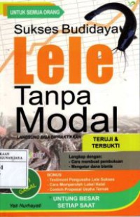 Image of Sukses Budidaya Lele Tanpa Modal