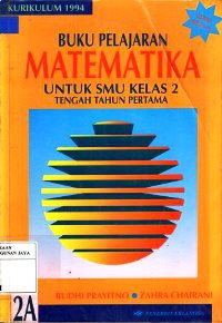Image of Matematika untuk SMU 2A Kelas 2