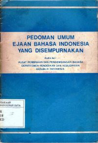 Pedoman Umum Ejaan Bahasa Indonesia Yang Disempurnakan